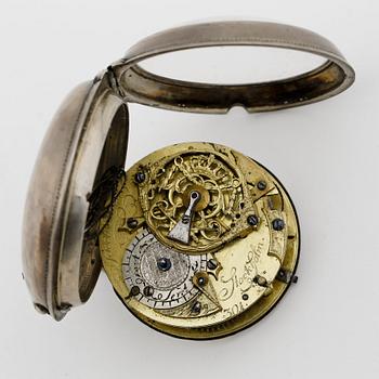 HERRFICKUR, silver, Jacob Kock, verksam 1762-1803 i Stockholm. Vikt ca 111 gram.