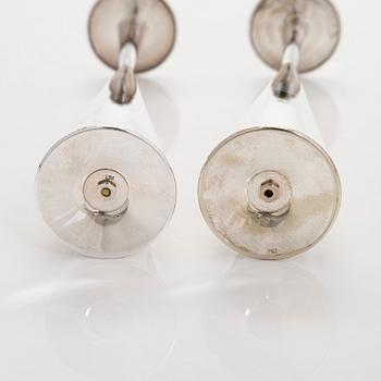 Tapio Wirkkala, A pair of silver candlesticks, TW 189, Kultakeskus, Hämeenlinna 1960.