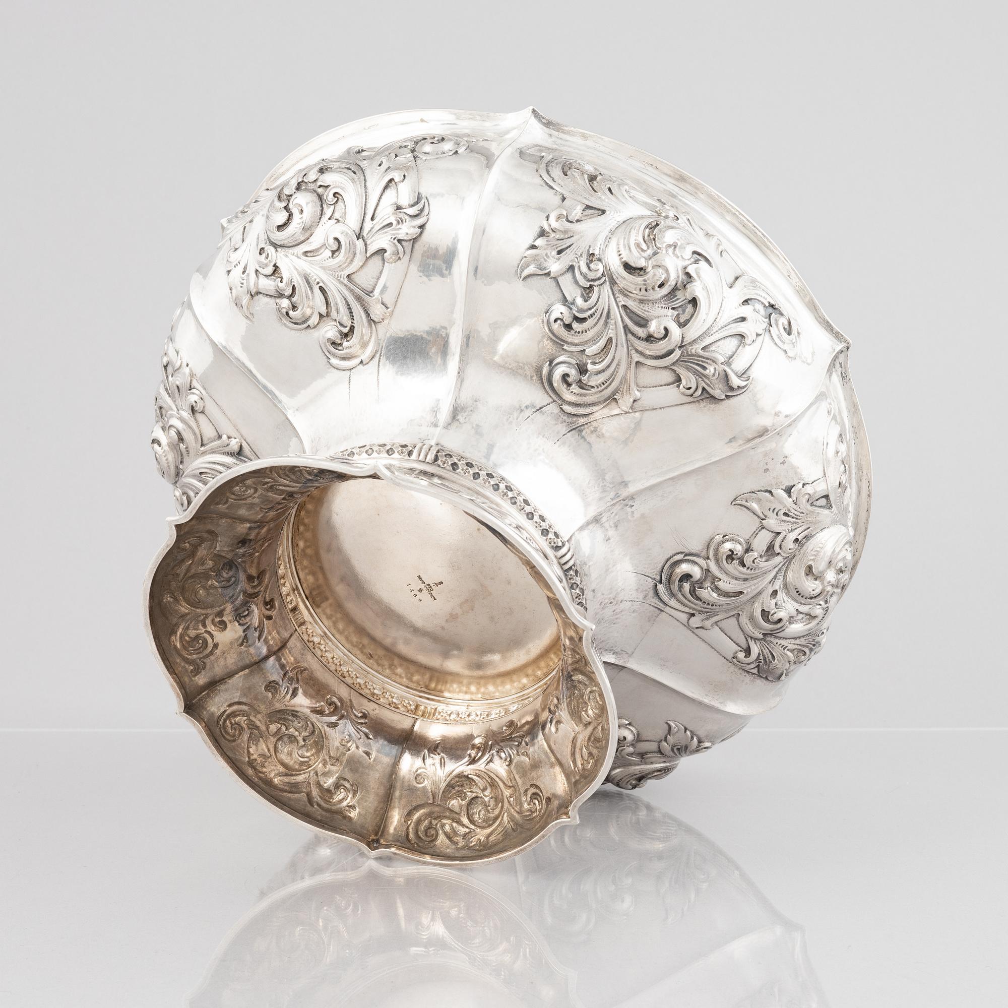 David Andersen, praktskål, silver, Norge, 1900-talets början.