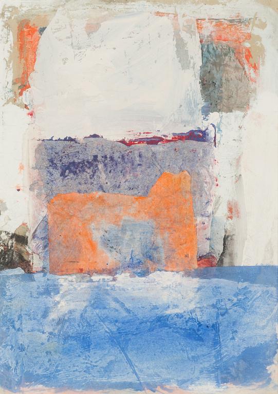Irmeli Mäkilä, collage, signed and dated -89 a tergo.