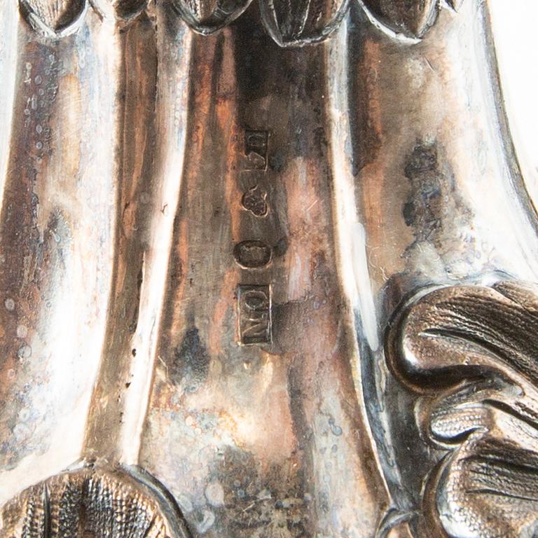 Carl Nyström essay bowl Neo-Rococo silver Stockholm 1850.