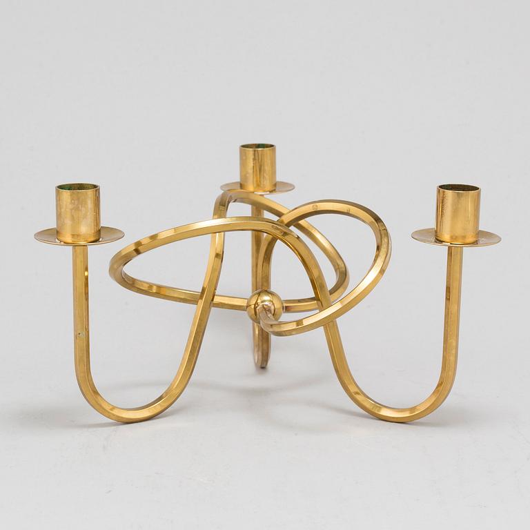 JOSEF FRANK, a brass candelabrum, Firma Svenskt Tenn.