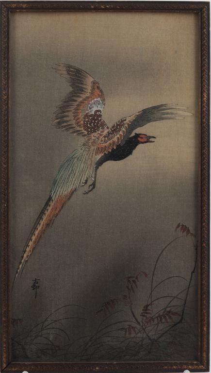 Ohara Koson, "Pheasant in Flight".