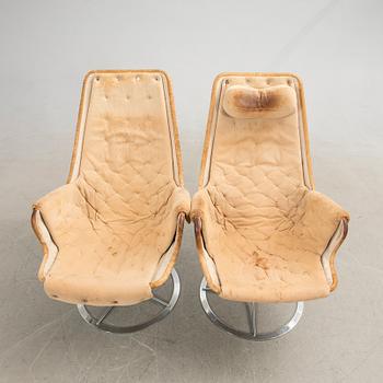 Bruno Mathsson, armchairs, a pair, "Jetson", second half of the 20th century.