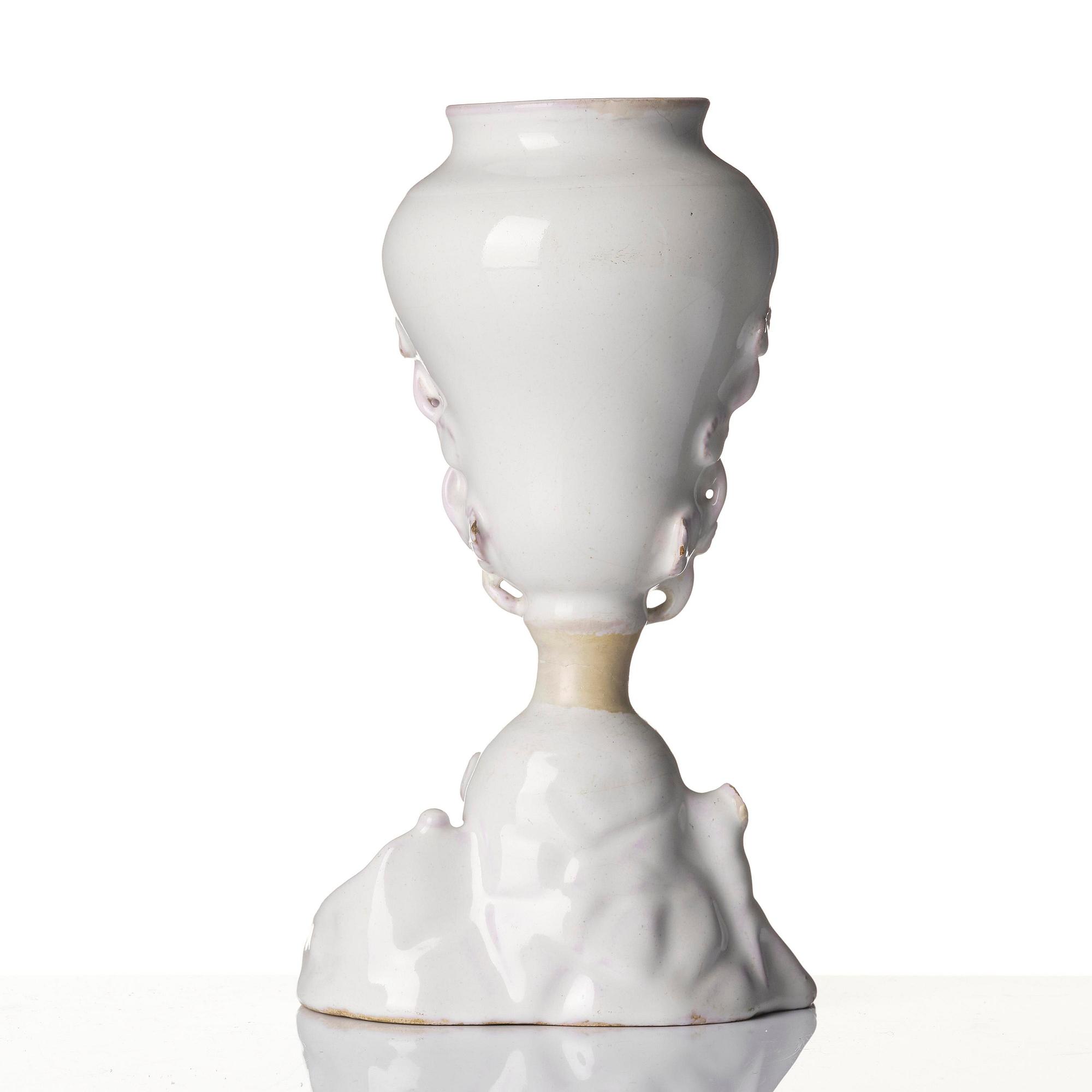 A Swedish Marieberg faience vase, 18th century.