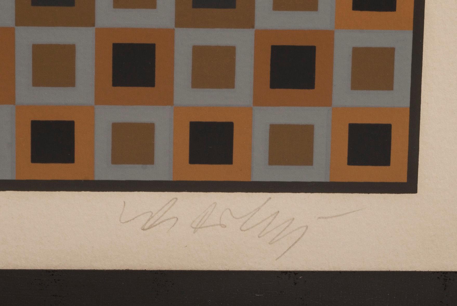 VICTOR VASARELY, färglitografi. Signerad och numrerad 73/250.