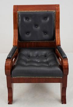 A Swedish Empire 1820/30's armchair.