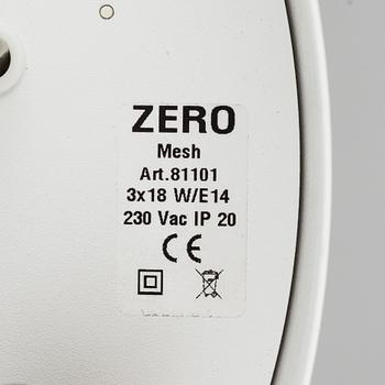 Three Jens Fager table lamps,  Mesh, Zero.