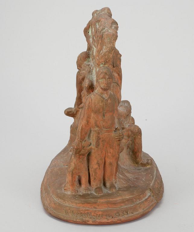 VILLE VALLGREN, keramik, signerad och daterad 1934.