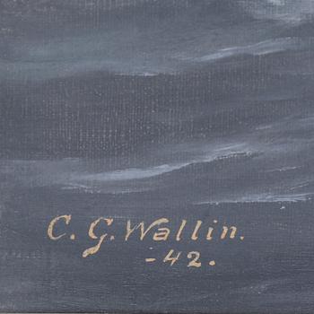 CARL GEORG WALLIN, oil on canvas, signed och dated - 42.