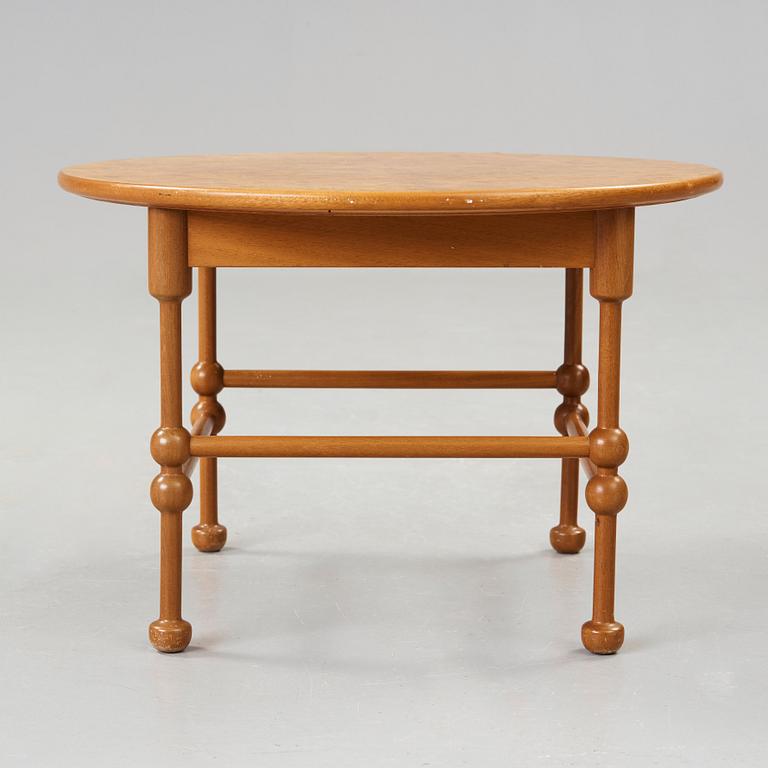 Josef Frank, a mahogany and burrwood side table, Svenskt Tenn, model 1028.