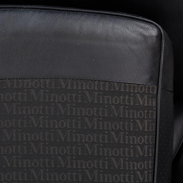 Rodolfo Dordoni, a 'Blake Soft' armchair with ottoman, Minotti, Italy.