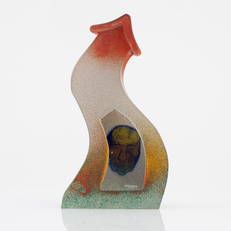 Kjell Engman, skulptur, glas, Kosta Boda.