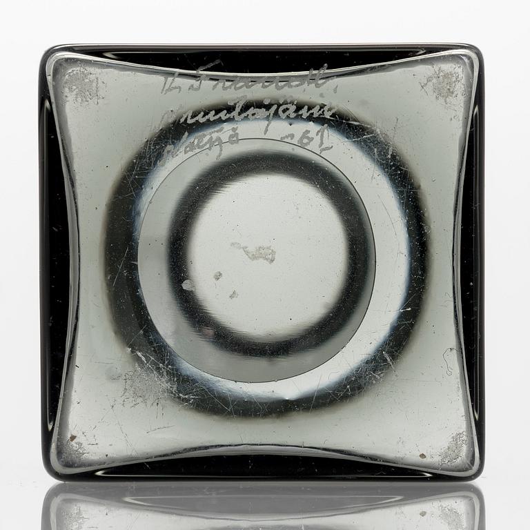 Kaj Franck, flaska, KF254, signerad K. Franck Nuutajärvi -61.