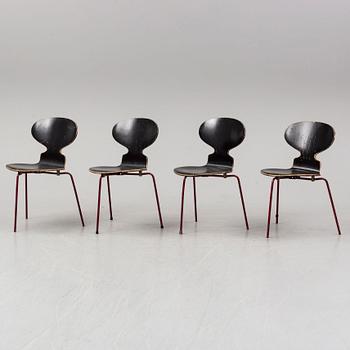 ARNE JACOBSEN, stolar, 4 st, "Myran".