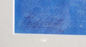 SCHÖTT, BENGT, akvarell, sign o dat 78. Prov; Olof Sager.