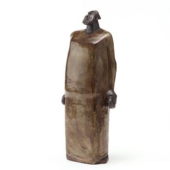 ÅKE HOLM, skulptur av stengods, "Mose med lagens tavlor", Höganäs 1950-tal.