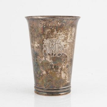 A Swedish sterling silver beaker, mark of Guldsmedsaktiebolaget (GAB), Stockholm 1938.