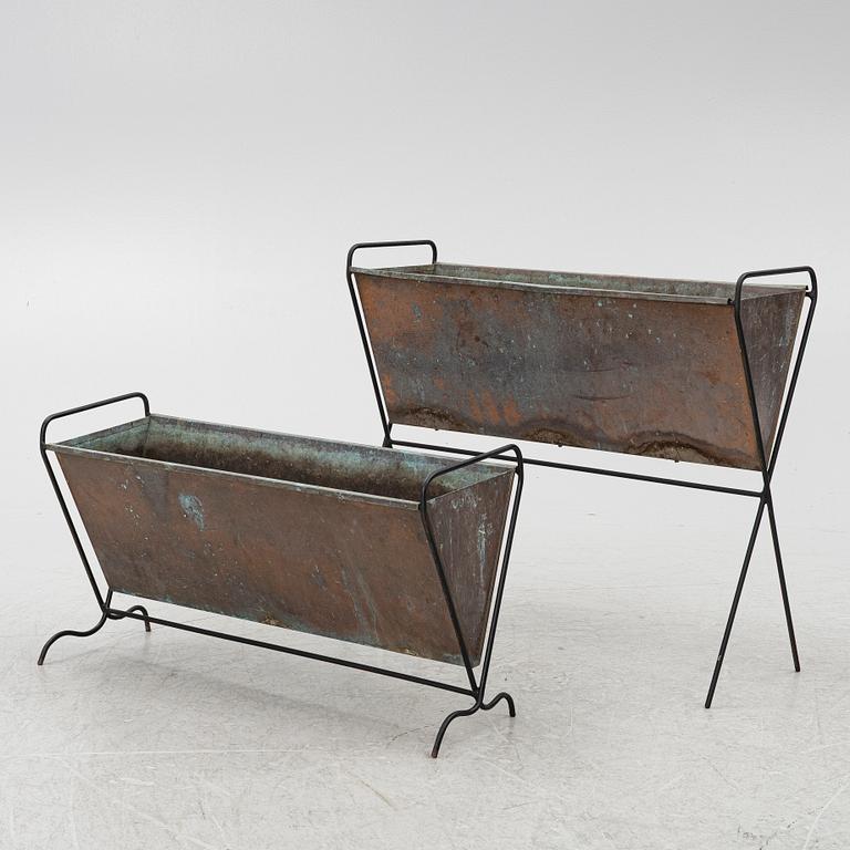 Flower boxes, 2 pcs, second half of the 20th century.
