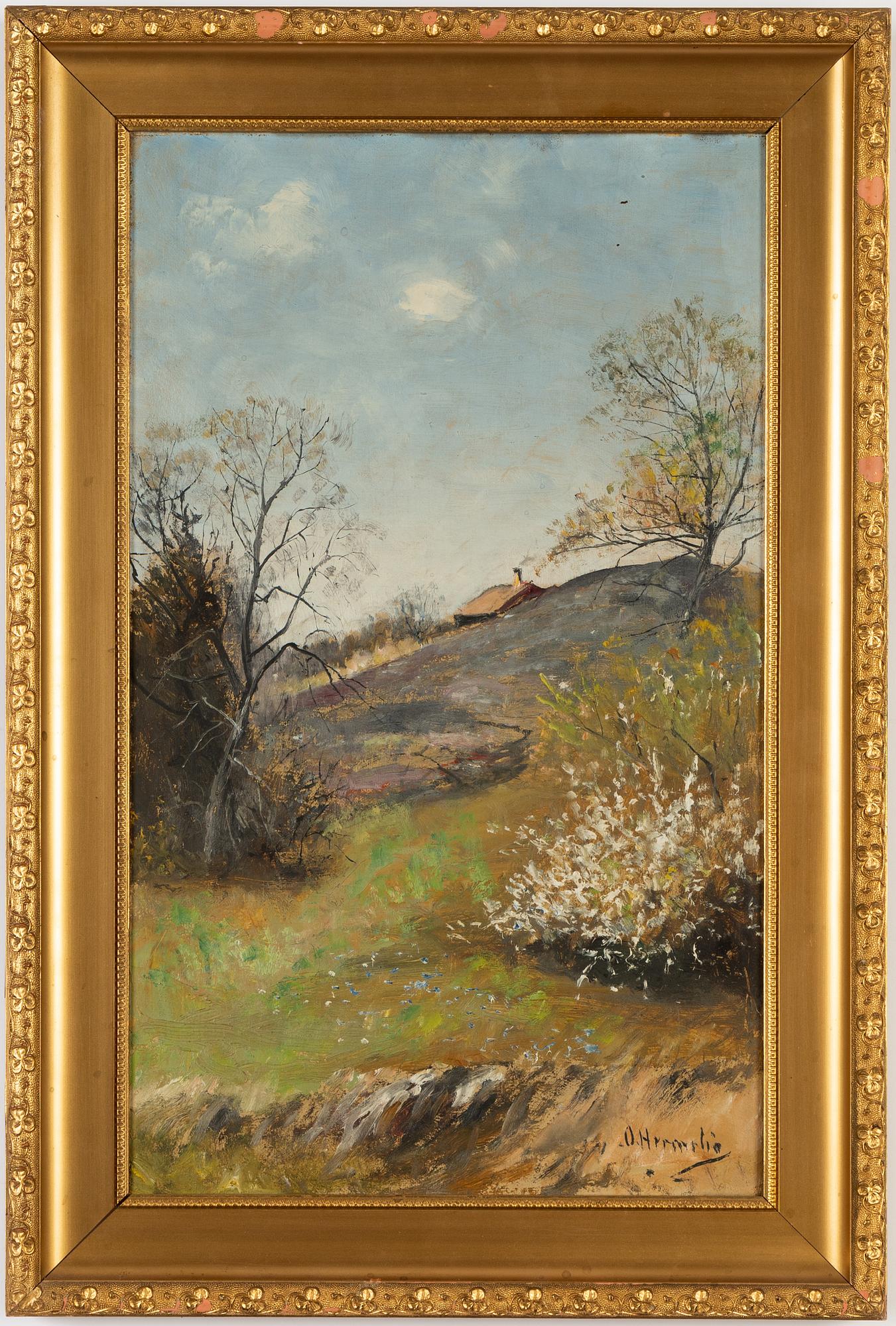 Olof Hermelin, olja på duk, signerad.