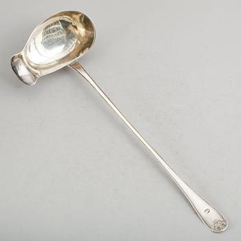 SOPPSLEV, silver, K Markström, Uppsala 1885. Vikt ca 179 gram.