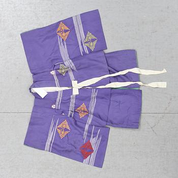 KIMONO för barn, 3 st, Japan, 1900-talets första hälft.