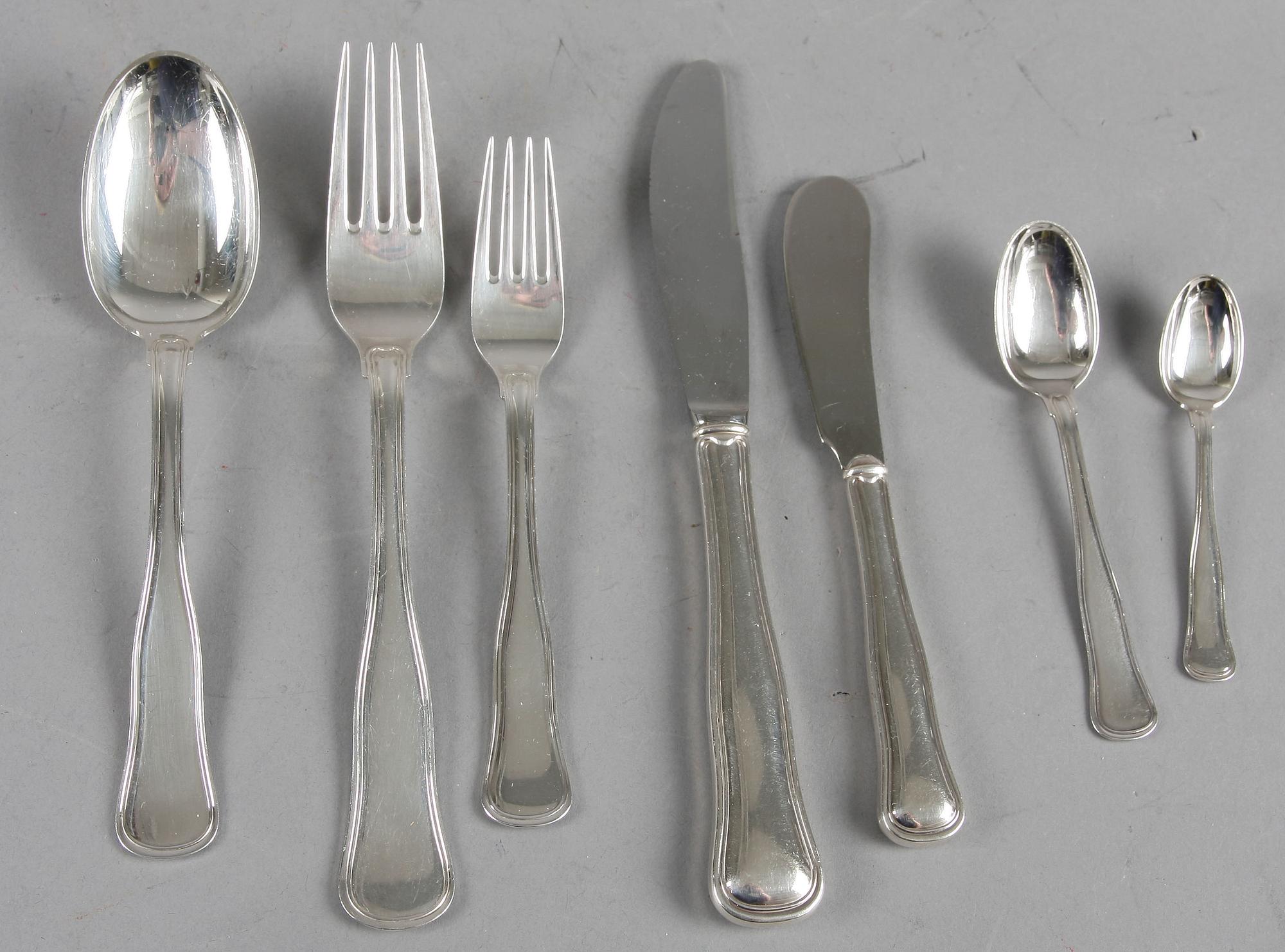BESTICK, 95 delar, silver, Cohr, Danmark, svenska importstämplar.