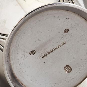 A Danish Art Nouveau parcel-gilt cream jug, maker's mark Franz Hingelberg, Aarhus 1909.