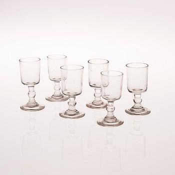 SNAPSGLAS, 6 st, 1800-tal.