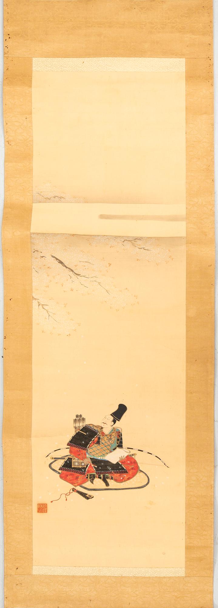 Japanese handscroll painting, Kakejiu, Kyoto, late Edo period, circa 1800-1850.
