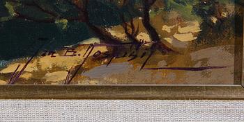 JAN BOHUMIL POSPISIL, olja på duk. Sign.