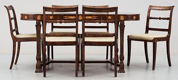 A Swedish grace dinner suite, possibly by Carl Malmsten, Bodafors, 1920-30's.