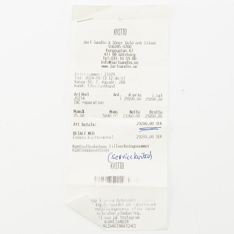 IWC, Da Vinci, Perpetual Calendar, Rattrapante, ca 2000.