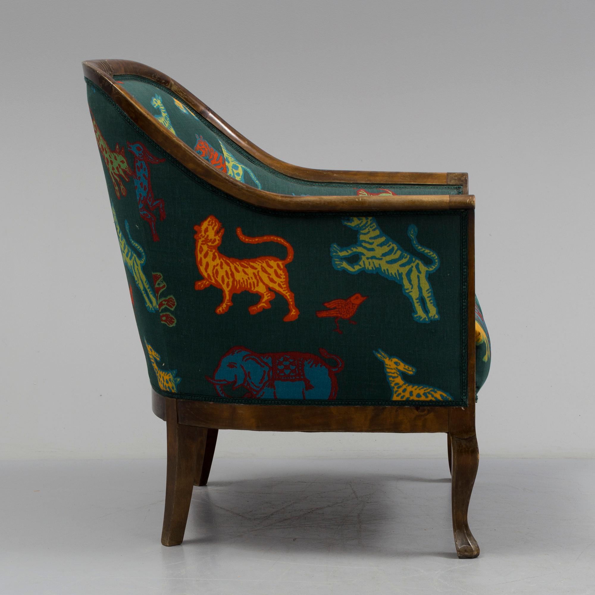 An armchair from the early 20th century.