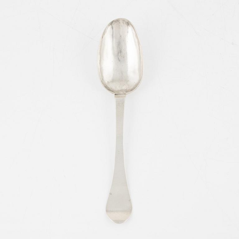 A Swedish Silver Rat-Tail Spoon, mark of Thomas Beckman the Younger, Örebro, active 1727-1759 (1772).