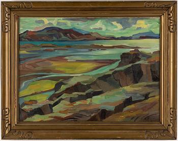 Helge Zandén, oil on canvas, signed and dated 1929.