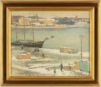 NILS TYDÉN, oil on panel, signed and dated -55.