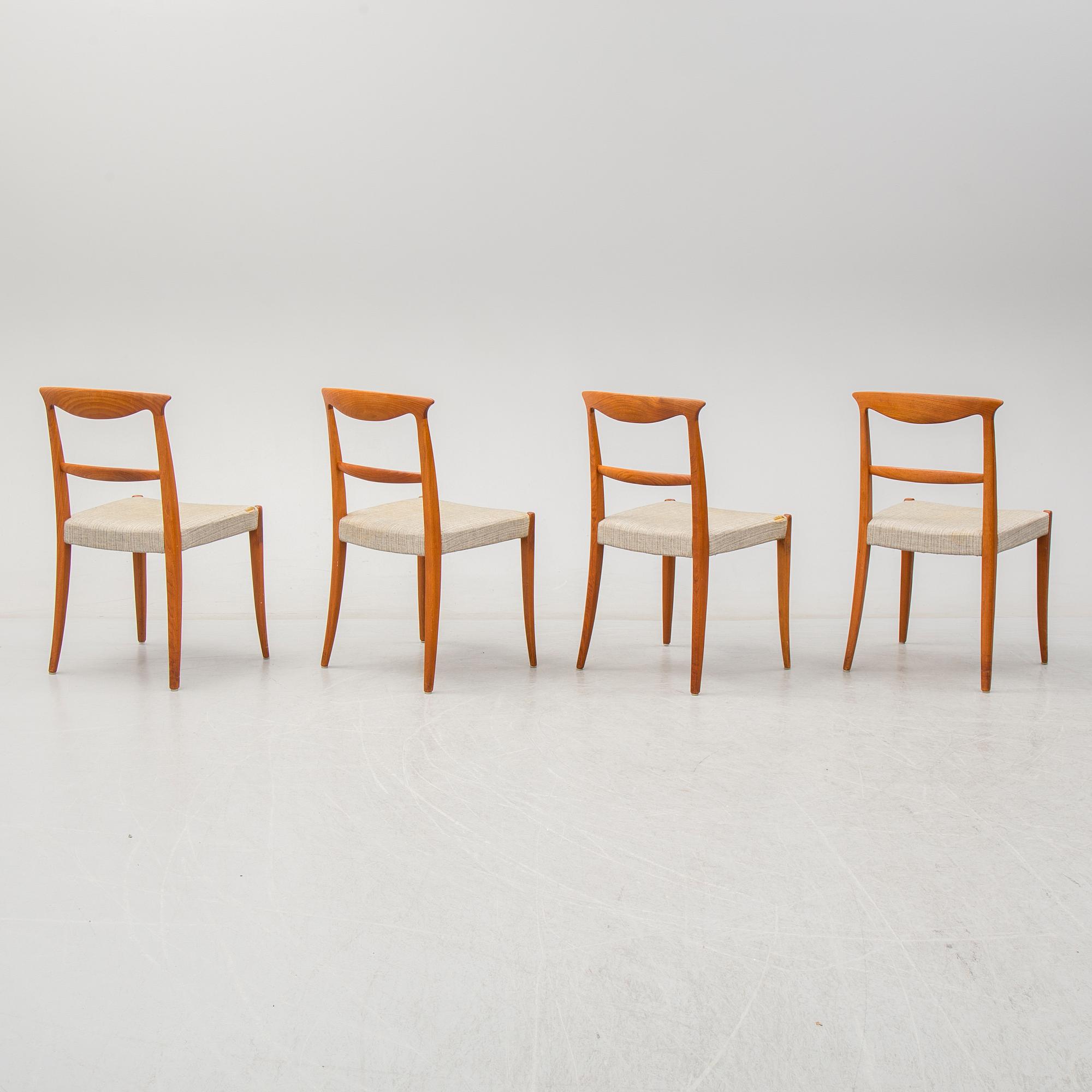 CARL-EWERT EKSTRÖM, 4 chairs, "Lärkan", Albin Johansson & Söner AB, 1960s.