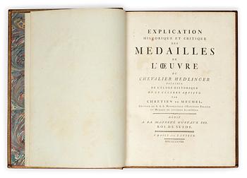 BOK, "Oeuvre du Chevalier Hedlinger précédée de l'éloge historique de ce célébre artiste....", Christian von Mechel 1778.