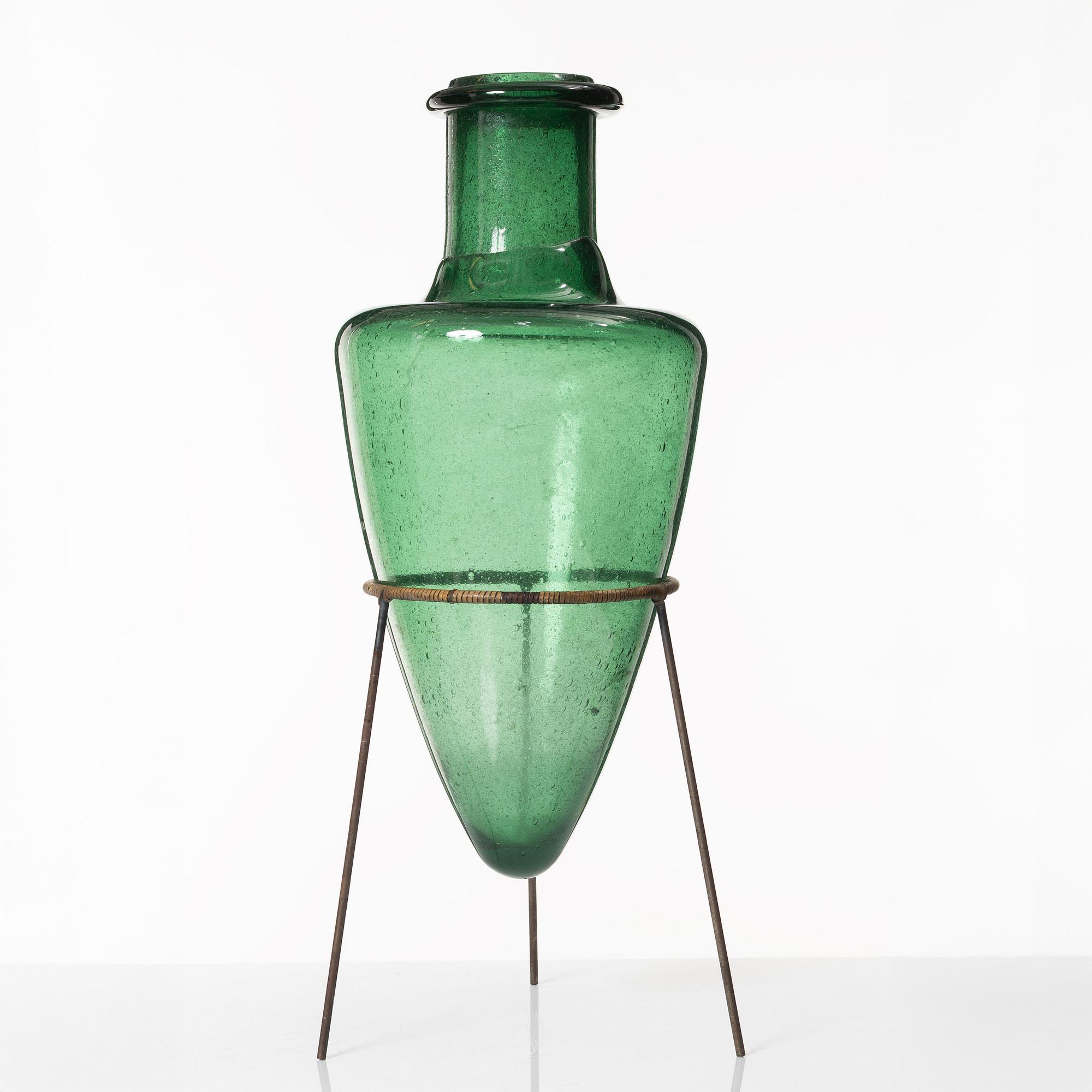 Markku Salo, skulptur, glas, "Amphora", Nuutajärvi Notsjö, 1989.