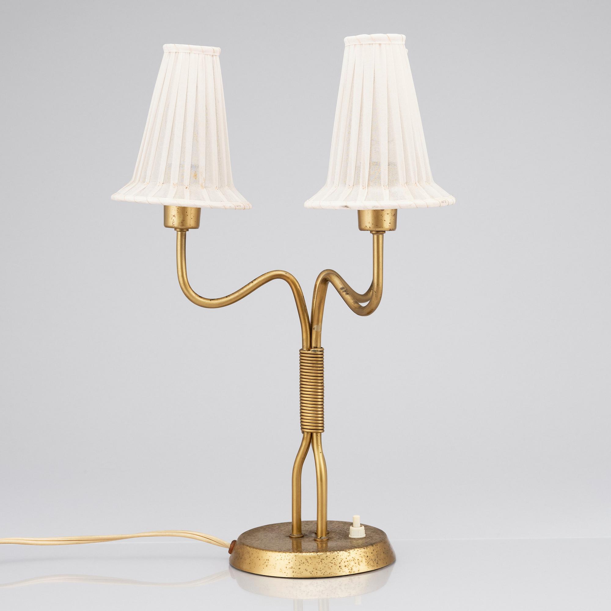 Hans Bergström, bordslampa, ateljé Lyktan, Åhus, 1940-50-tal.