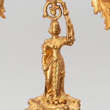 A pair of neo-rokoko candelabra from the second half of 19th century.