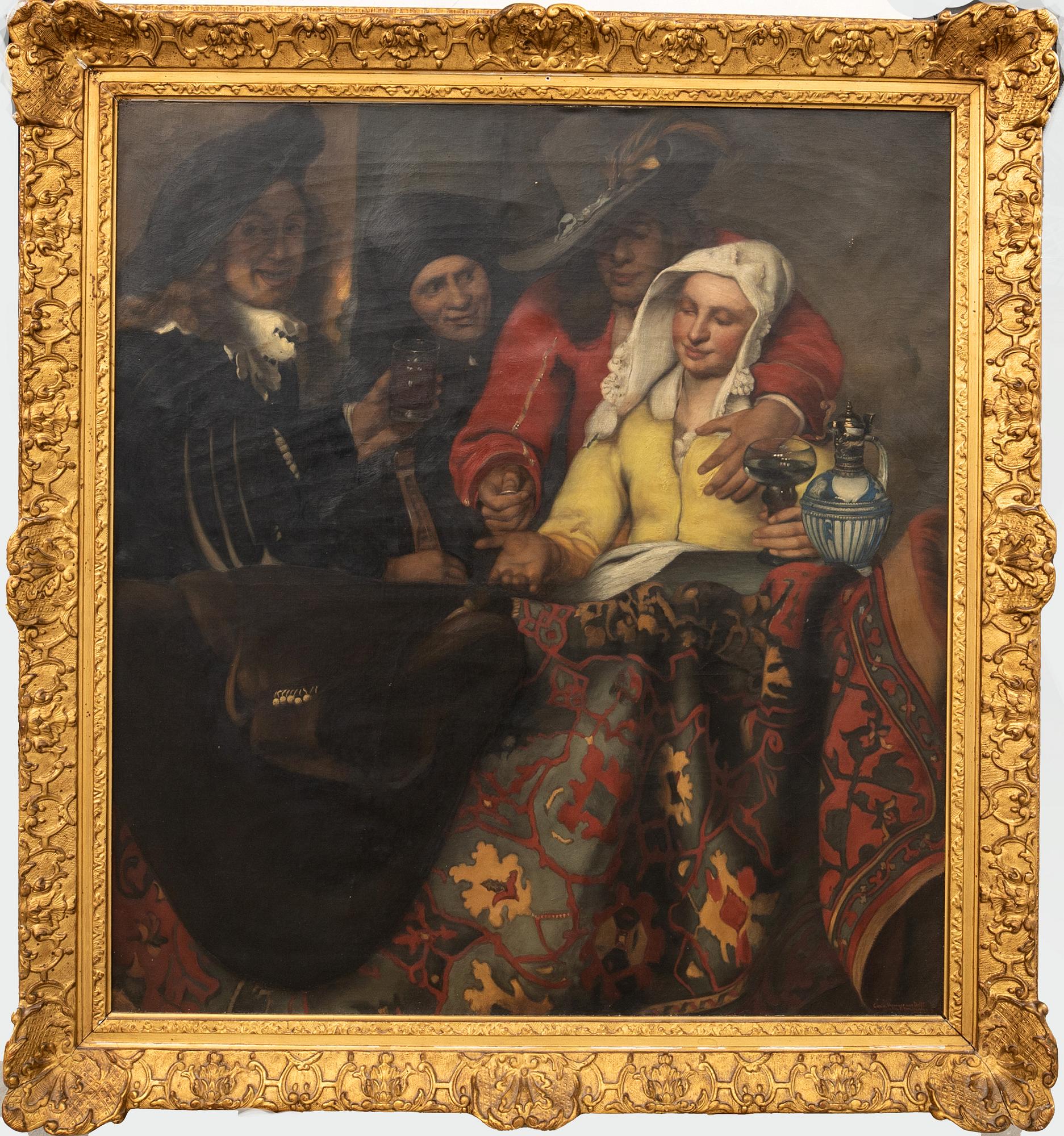 Jan Vermeer van Haarlem, copy after, Inn interior.