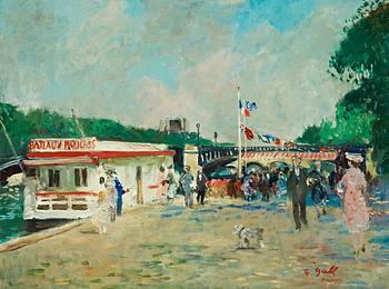 219. Francois Gall, "Bateaux mouches Paris".