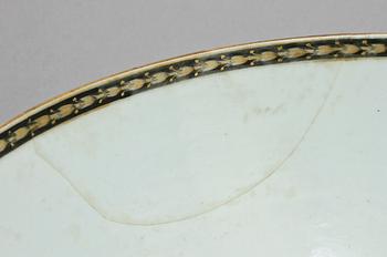 BÅLSKÅL samt KAFFEKOPPAR, 11 st, porslin, Kina, 1700/1800-tal.