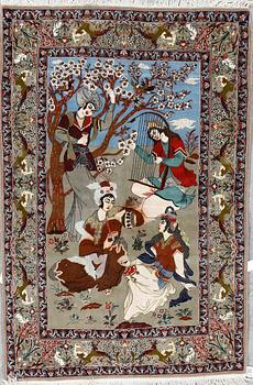 MATTA. Sannolikt Isfahan, ca 168 x 112 cm.