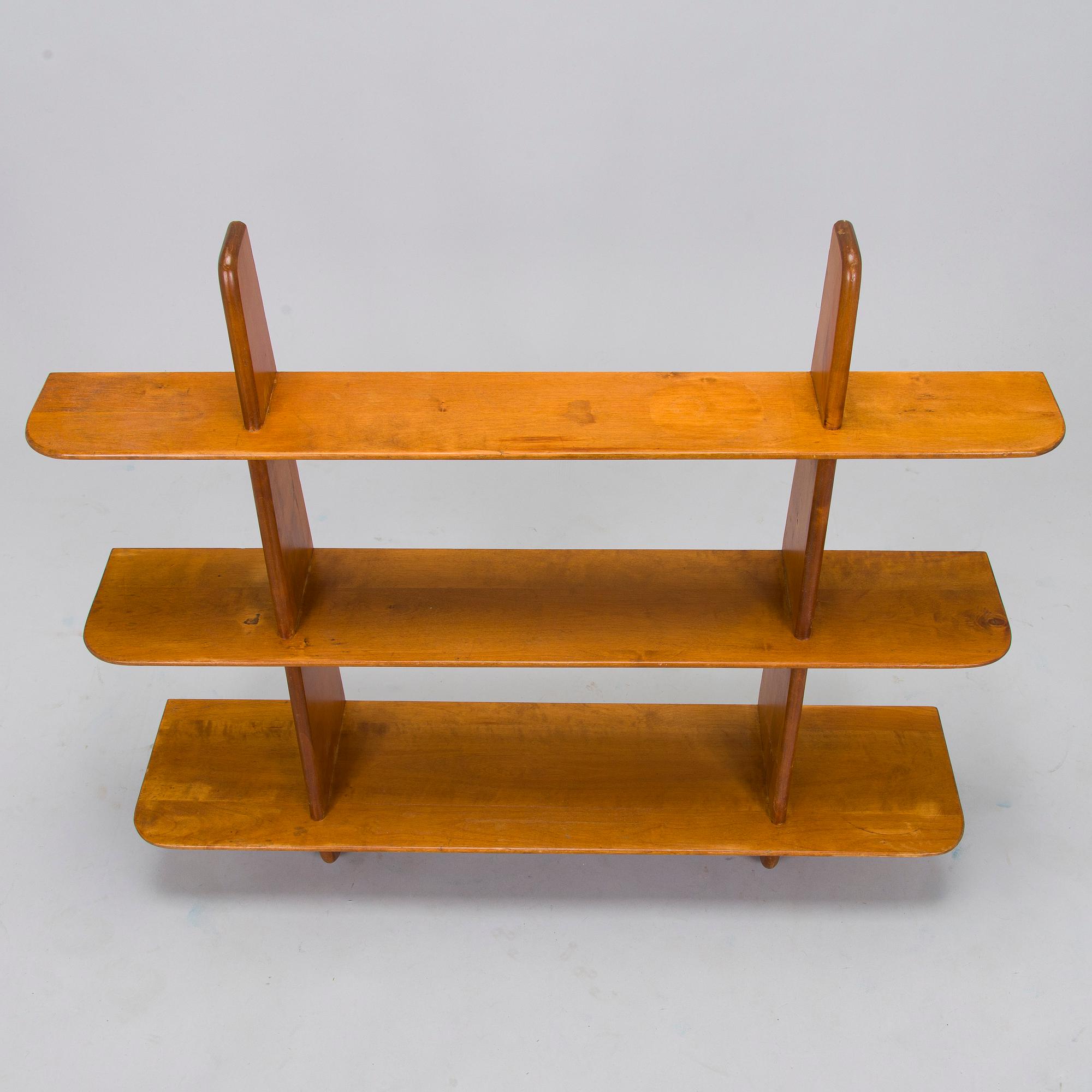 Ilmari Lappalainen, vägghylla /bokhylla "Leo", Asko 1900-talets mitt.