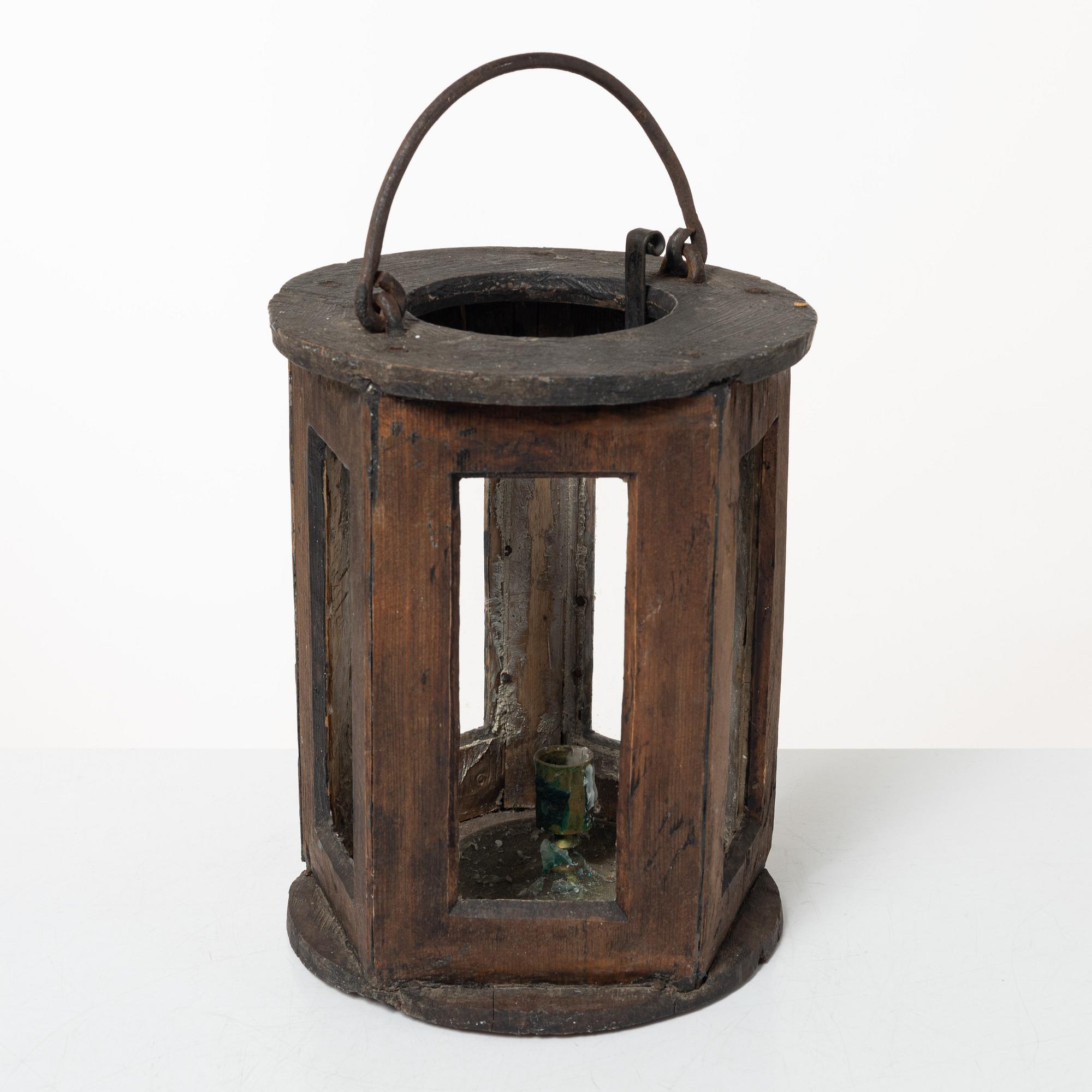 Lantern, folk art, 19th century.