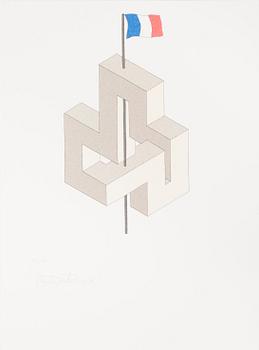 OSCAR REUTERSVÄRD, 15 litographs in folder, signed and numbered 26/190.