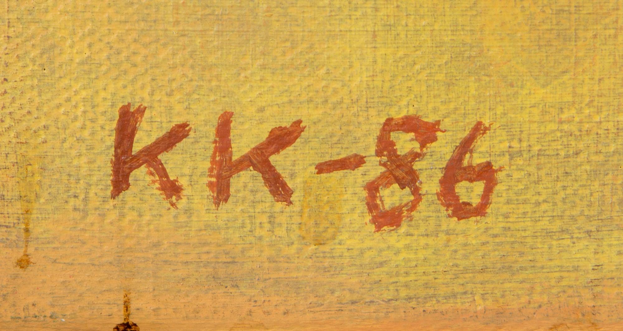 Kristiina Ketola, acrylic on canvas, signed-86.